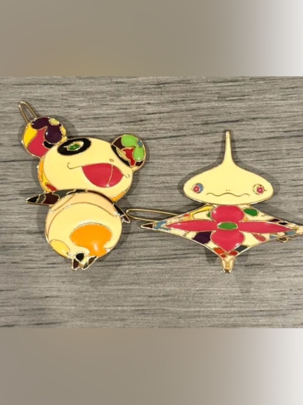 Louis Vuitton Vintage Murakami SuperFlat Hairclips